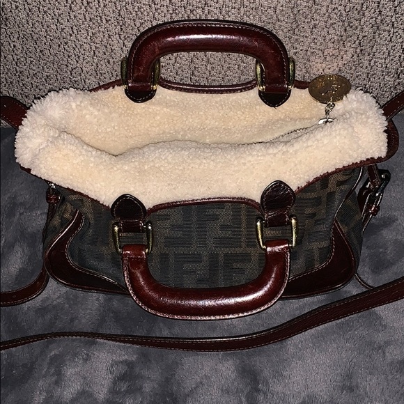 fendi shearling backpack